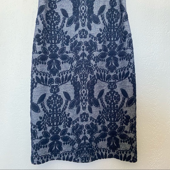 Anthropologie Maeve Jacquard Turtleneck Midi Dress - Picture 6 of 9